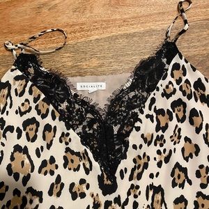Leopard print camisole